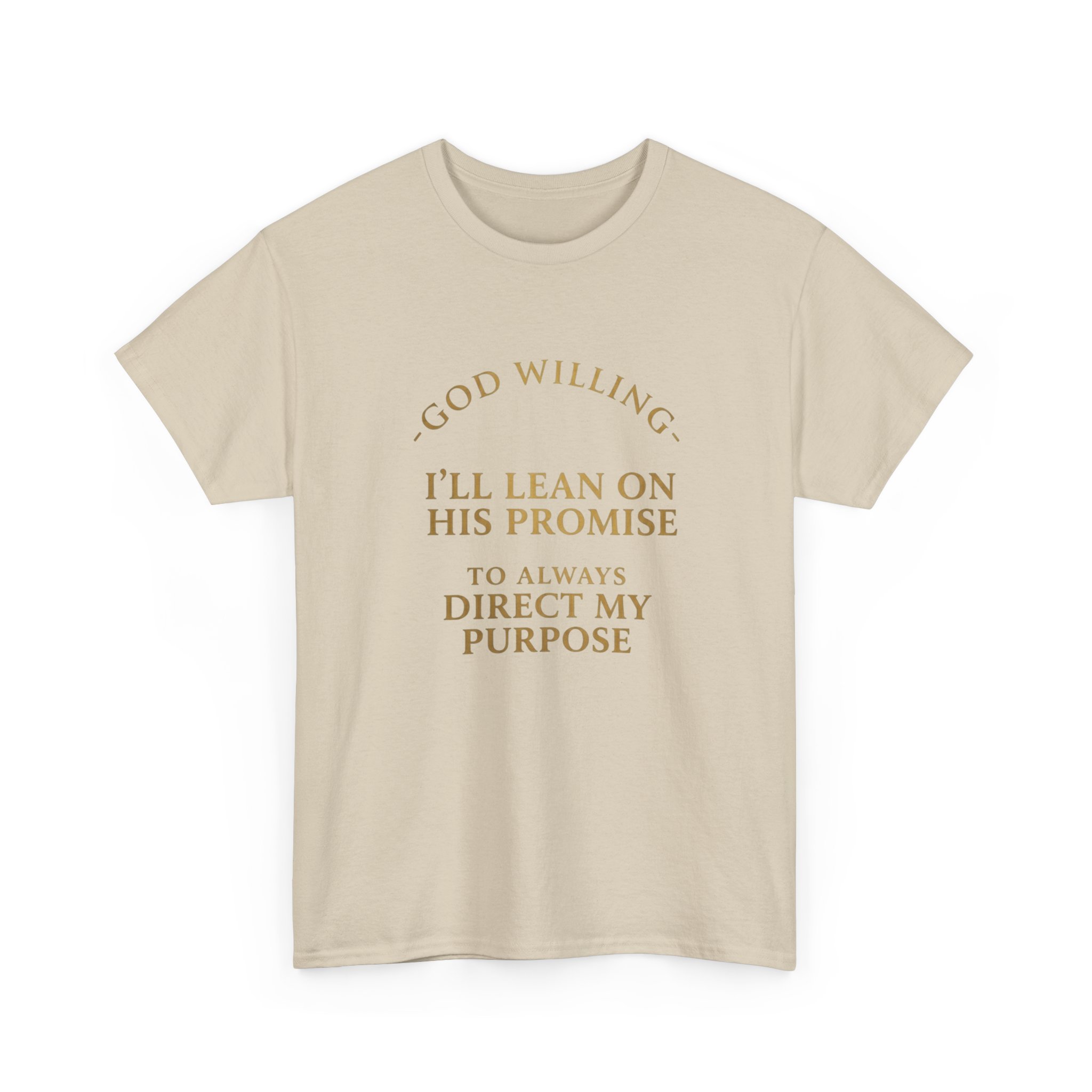 Faith Promise T-Shirt — "God Willing, I’ll Lean on His Promise" Christian Tee - Image 11
