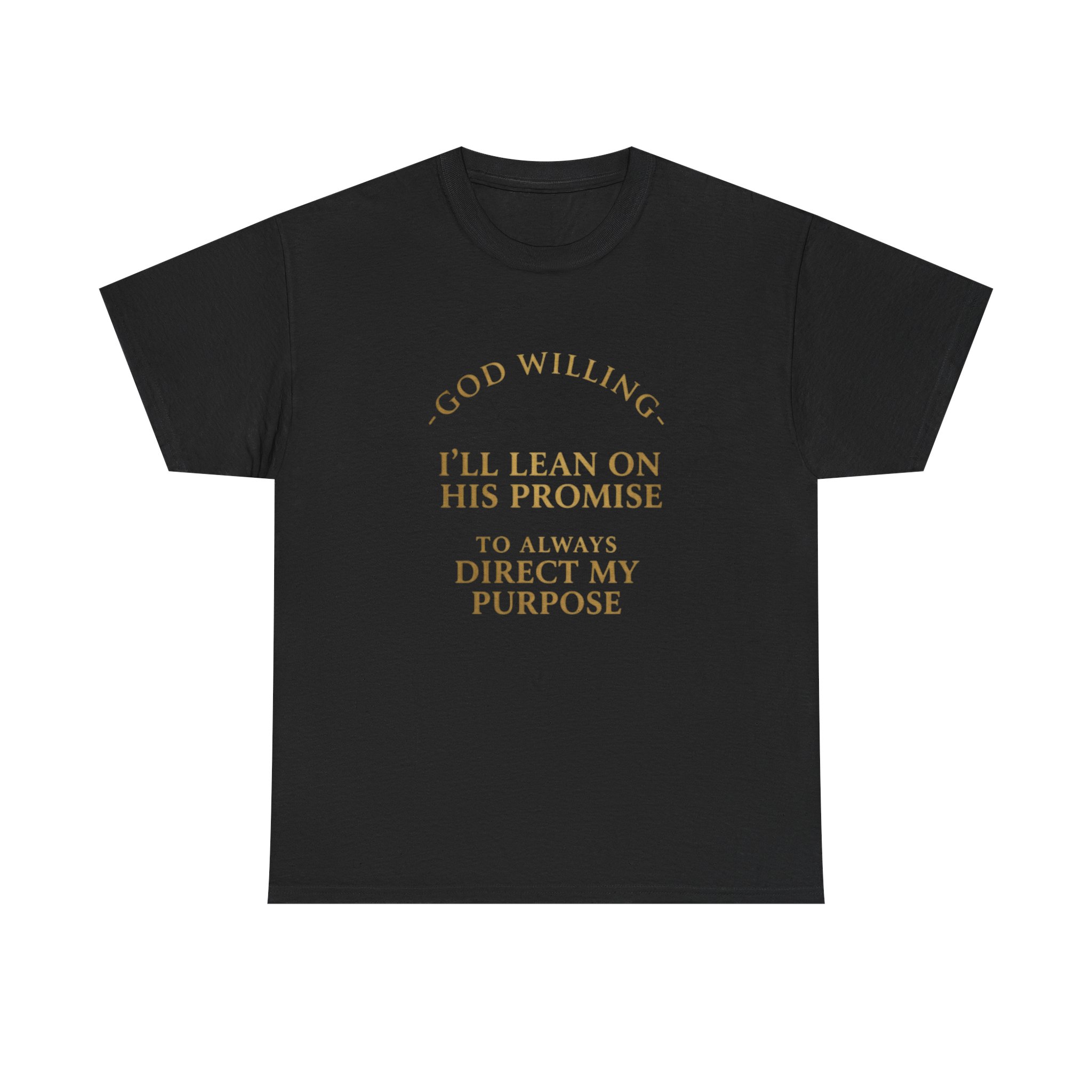 Faith Promise T-Shirt — "God Willing, I’ll Lean on His Promise" Christian Tee - Image 5