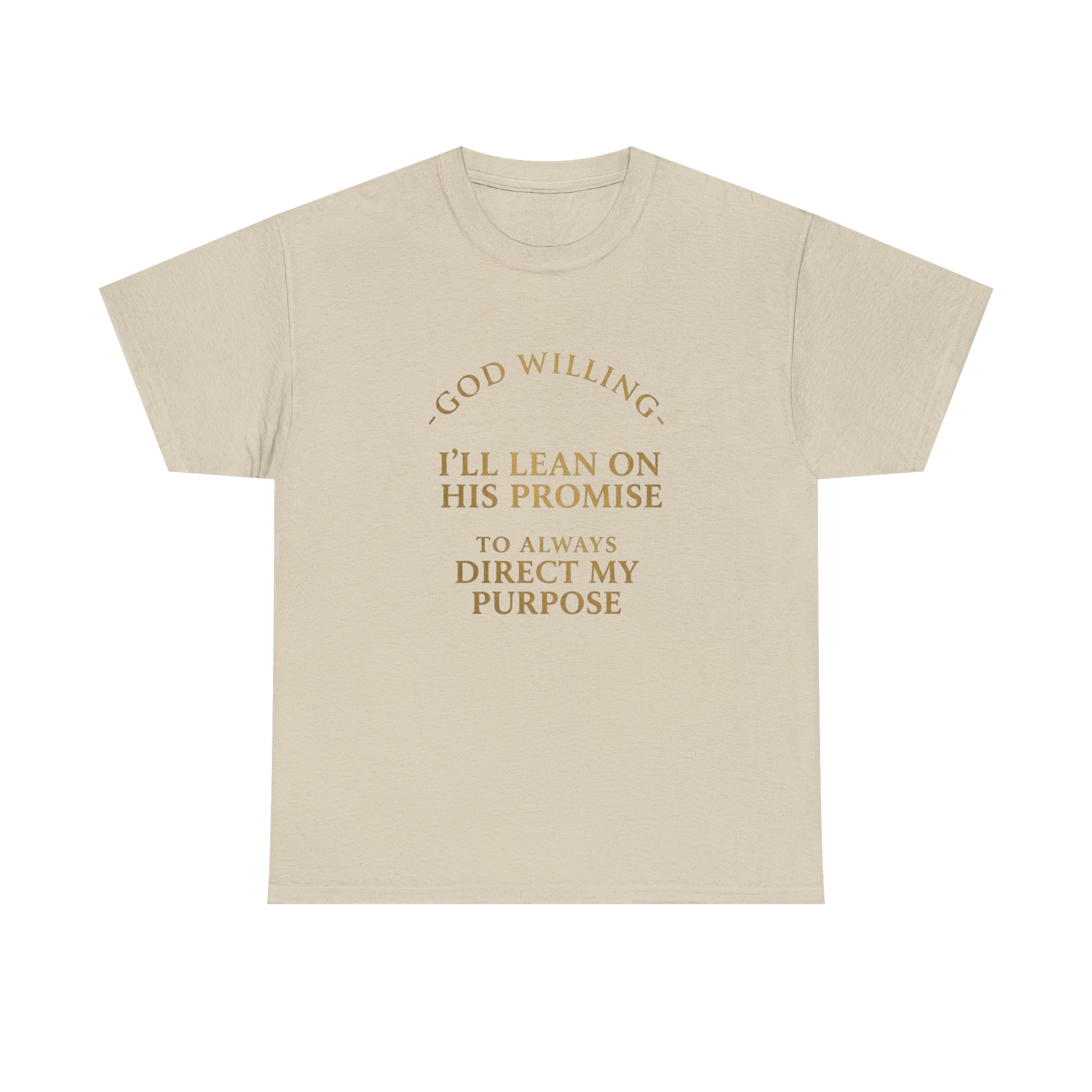 Faith Promise T-Shirt — "God Willing, I’ll Lean on His Promise" Christian Tee - Image 9