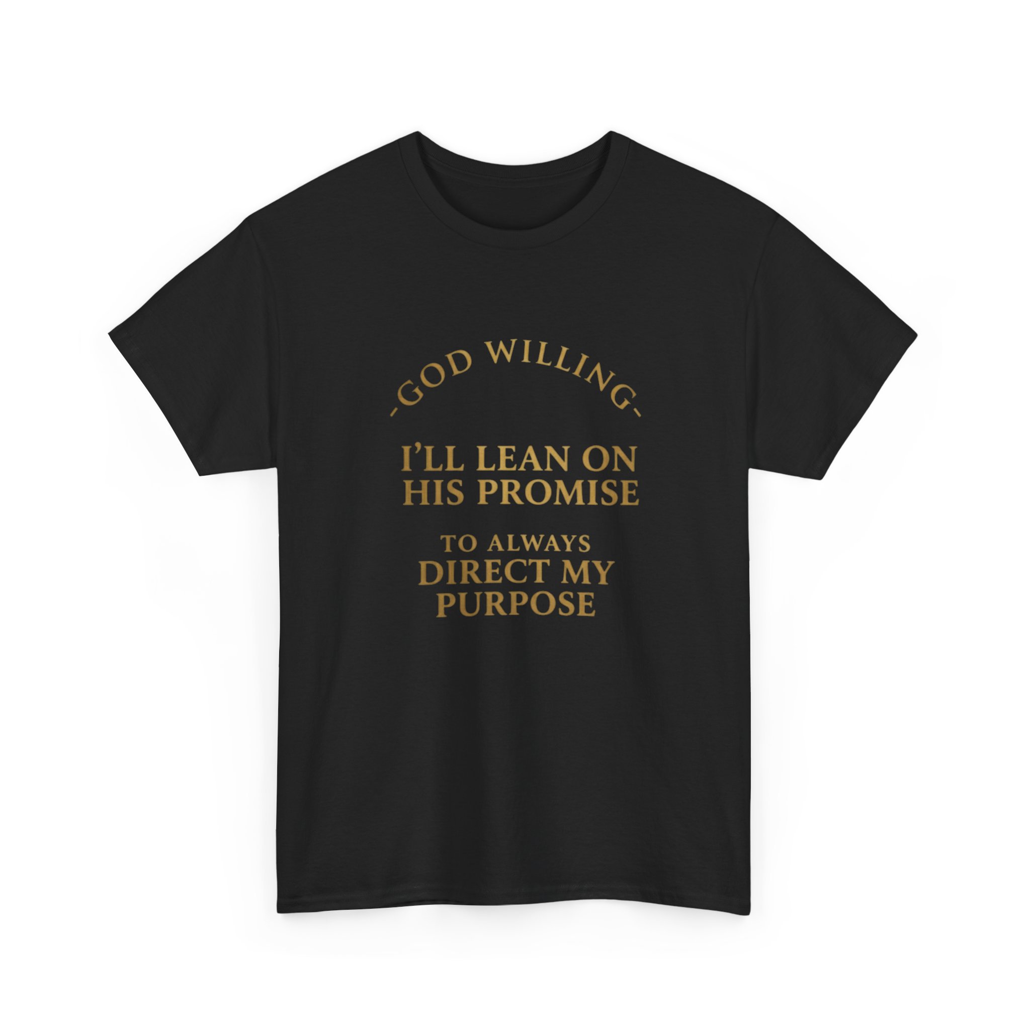Faith Promise T-Shirt — "God Willing, I’ll Lean on His Promise" Christian Tee - Image 7