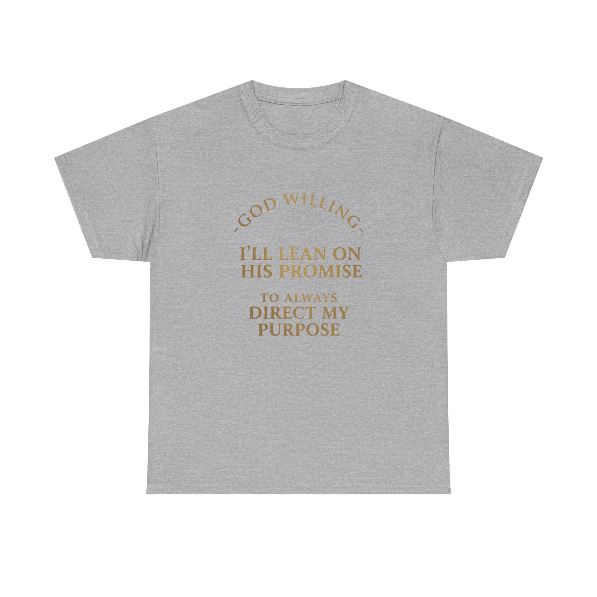 Faith Promise T-Shirt — "God Willing, I’ll Lean on His Promise" Christian Tee - Image 13