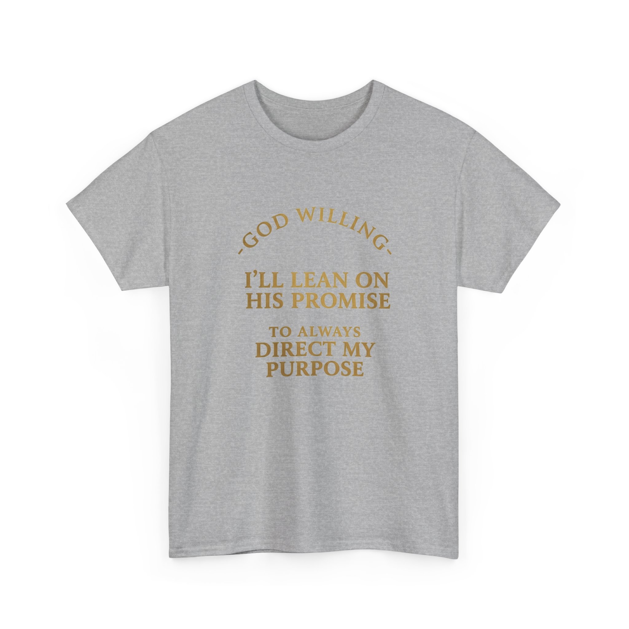 Faith Promise T-Shirt — "God Willing, I’ll Lean on His Promise" Christian Tee - Image 15