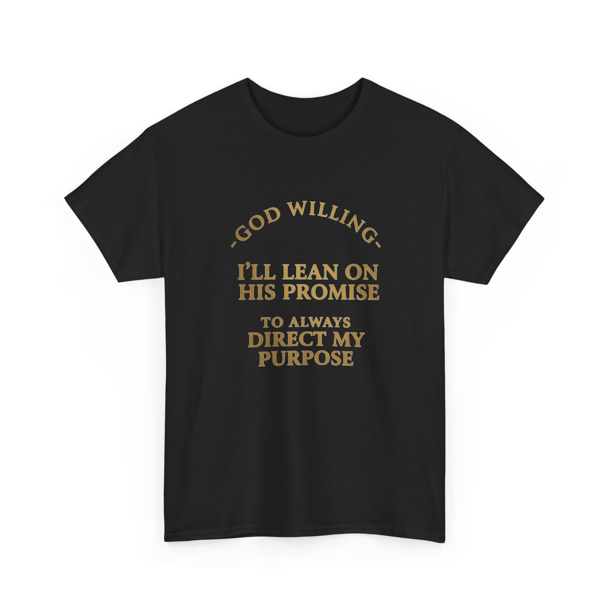Faith Promise T-Shirt — "God Willing, I’ll Lean on His Promise" Christian Tee - Image 7