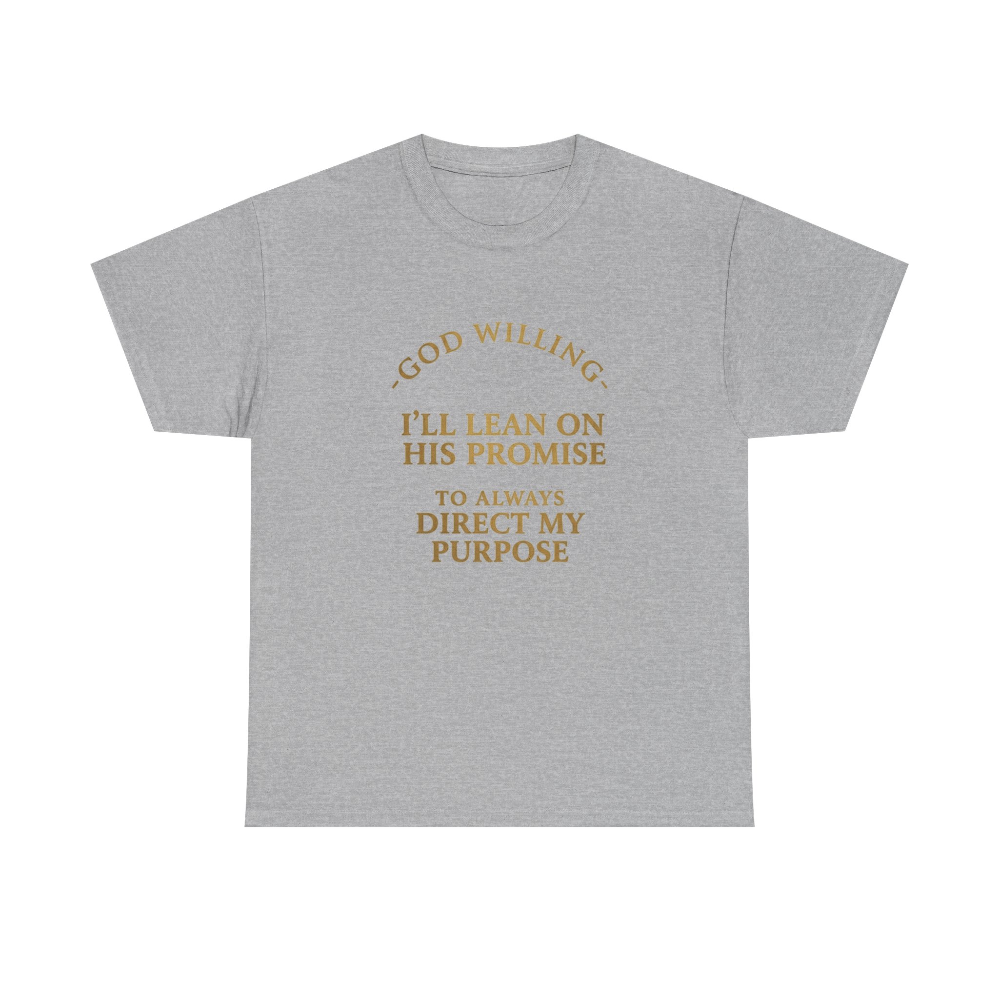 Faith Promise T-Shirt — "God Willing, I’ll Lean on His Promise" Christian Tee - Image 13