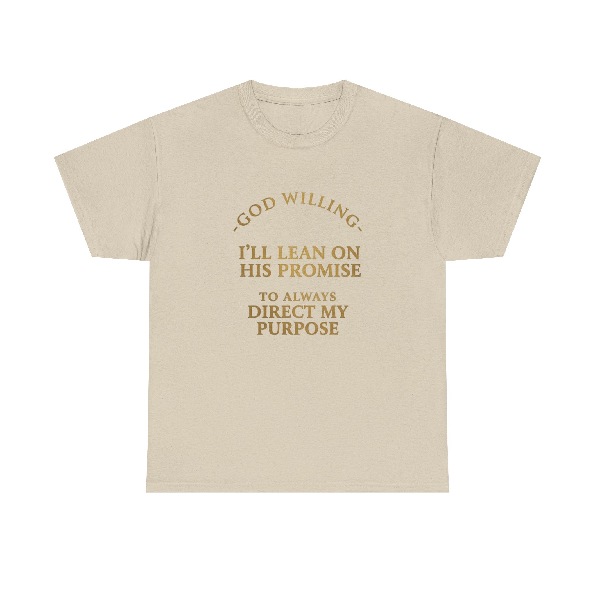 Faith Promise T-Shirt — "God Willing, I’ll Lean on His Promise" Christian Tee - Image 9