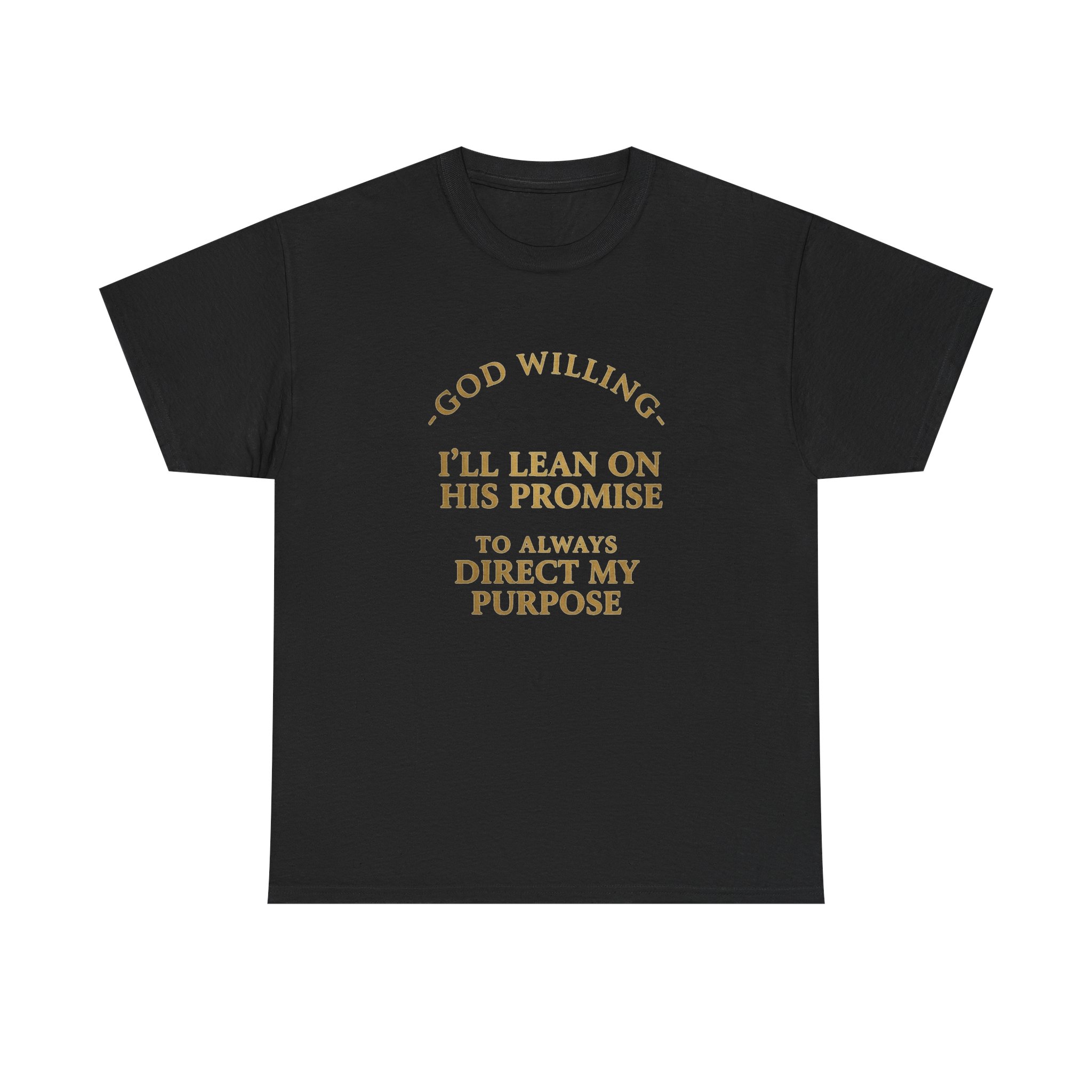 Faith Promise T-Shirt — "God Willing, I’ll Lean on His Promise" Christian Tee - Image 5