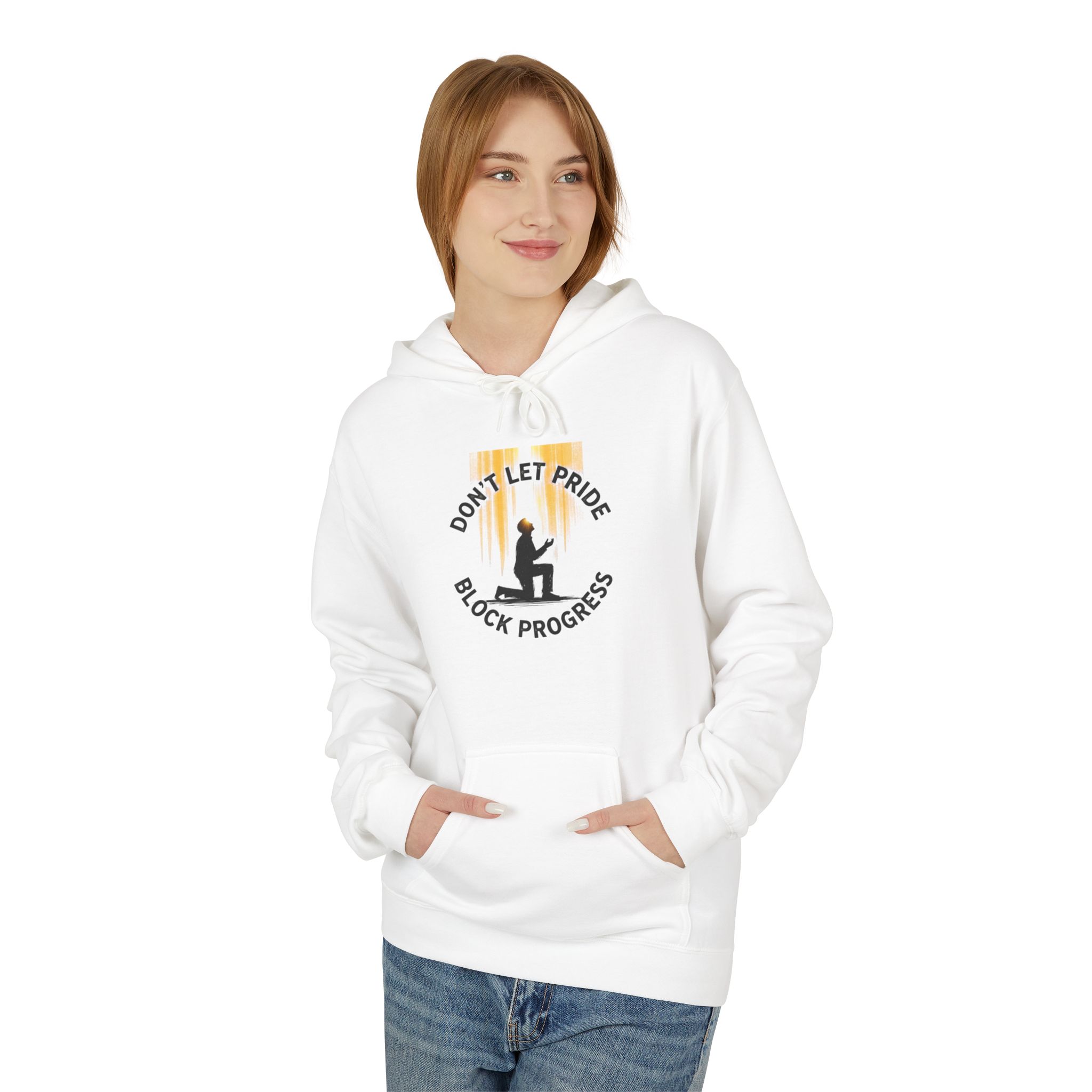 “Don't Let Pride Block Progress” -Hoodie - Image 3