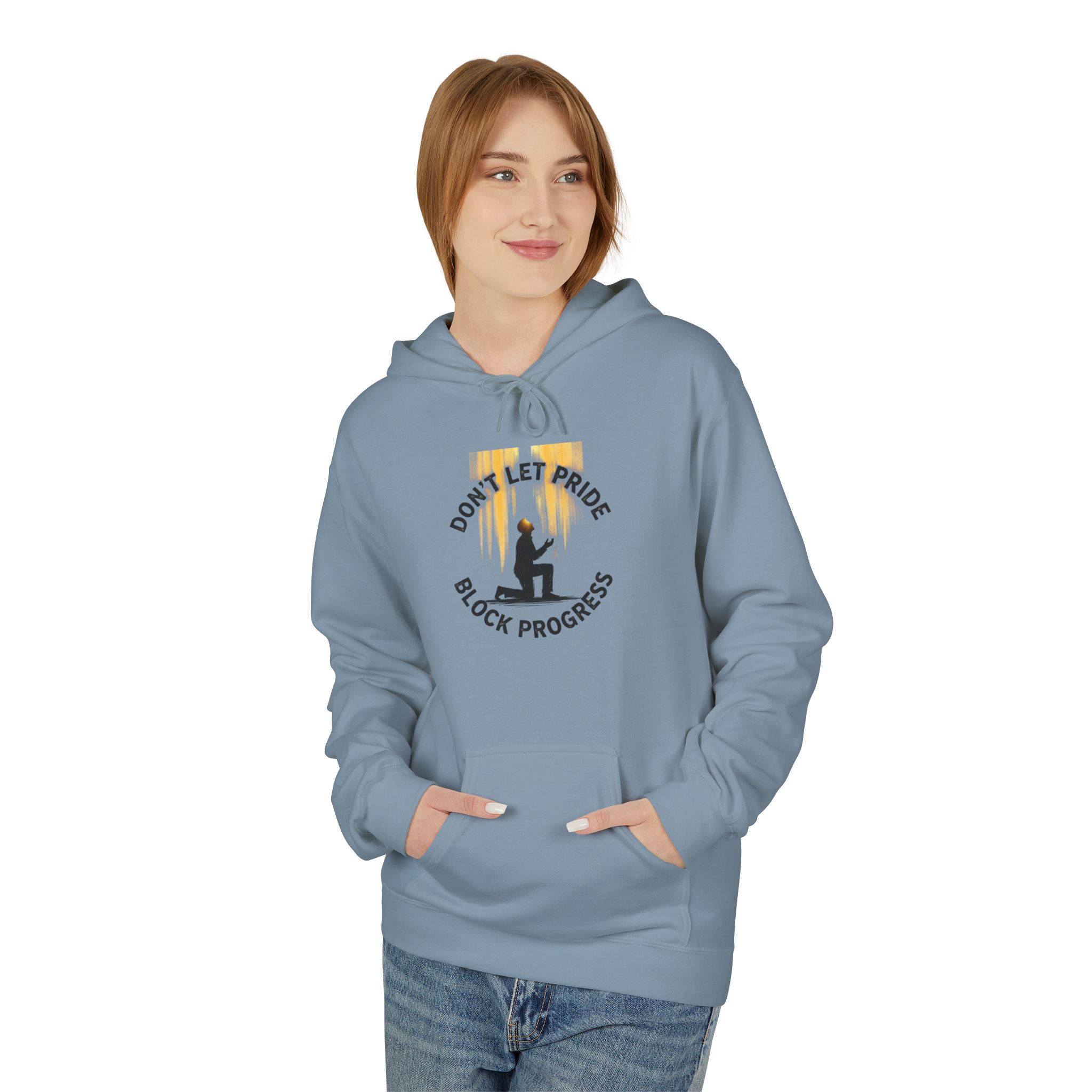 “Don't Let Pride Block Progress” -Hoodie - Image 19