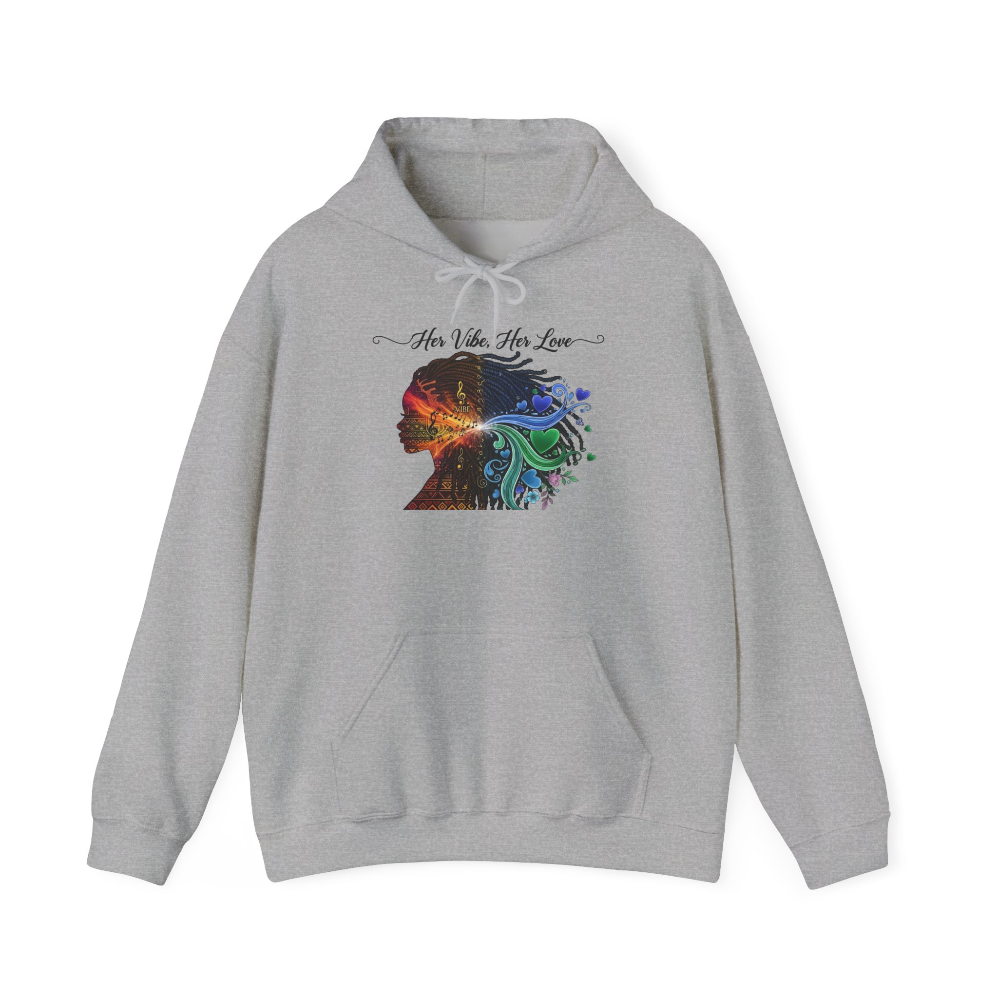 "Her Vibe, Her Love"- Hoodie - Image 9